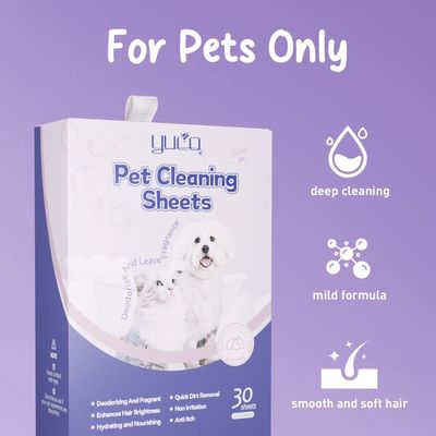 İyi fiyat Yumuşak dokunma evcil hayvan saçları çamaşır çarşafları Kokulu banyo vücut yıkama çarşafları köpekler için çevrimiçi