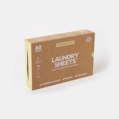 Derin Temizlik Çamaşır Deterjan Yaprakları Biyodegradable Ekolojik Arkadaşça Lekeleri Derinlikle 2.8-3g / sayfa