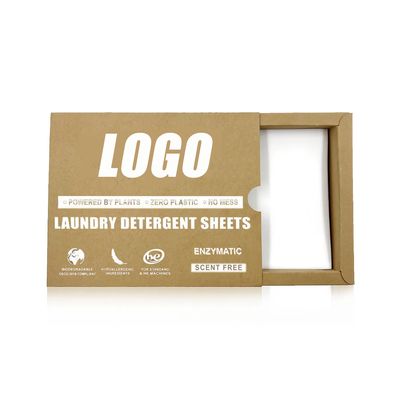 Sıvısız Doğal Çevre Dostu Derinlemesine Temizleyen Plastiksiz Çamaşır Deterjanı Yaprakları