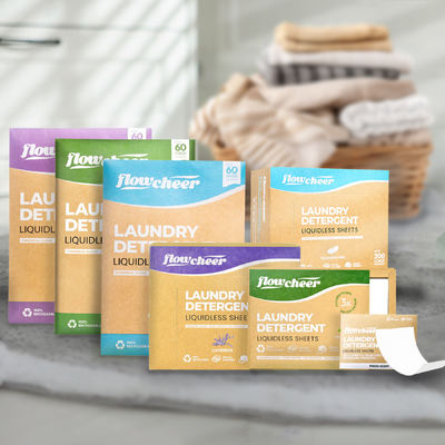 Çevre Dostu Çamaşır Deterjanı Yaprakları Biyolojik Olarak Parçalanabilir Çamaşır Deterjanı Şeritleri Bitki Bazlı