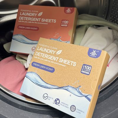 Doğal Çevre Dostu Uzun Süreli Koku Derinlemesine Temizleme Çamaşır Deterjanı Yaprakları Yıkama Şeritleri