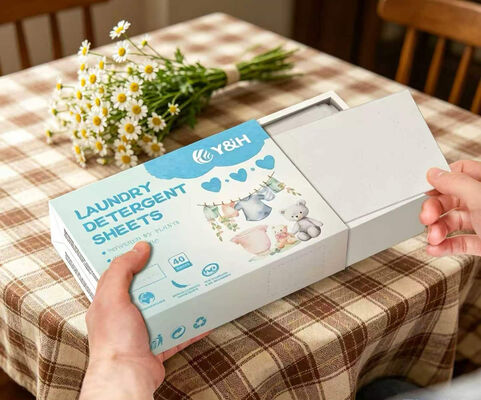 Biyodegradable Eco Laundry Sheets, özelleştirilebilir koku ve 11*14cm Boyutlu derin lekeleri kaldırmak için