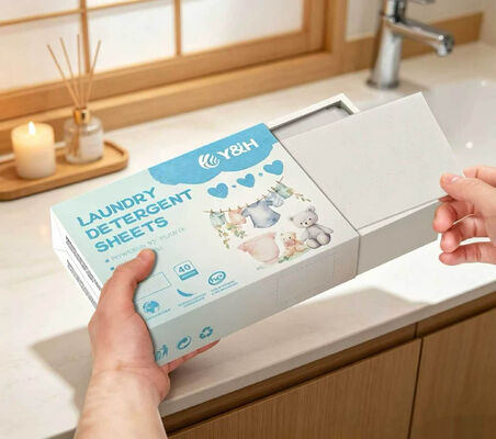 Ekoloji dostu çamaşır deterjanı levhaları, ağır kirli giysiler için üstün leke kaldırma ile 11 * 14cm boyutunda
