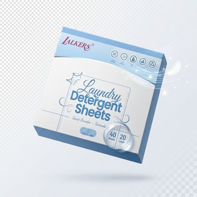 Hassle-Free Yıkama İçin Çevre Dostu Hızlı Çözünen Leke Çıkarıcı Çamaşır Deterjanı Yaprakları
