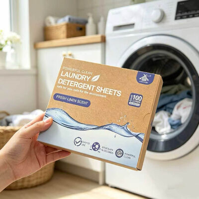 Bitki bazlı yüzey aktif maddeleri çamaşır deterjanı levhaları % 55'in üzerinde aktif bileşen içeren şerit başına 12x6cm